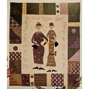 "Best Friends" Quilted Wall Hanging Pattern by Sandy Gervais #141, New